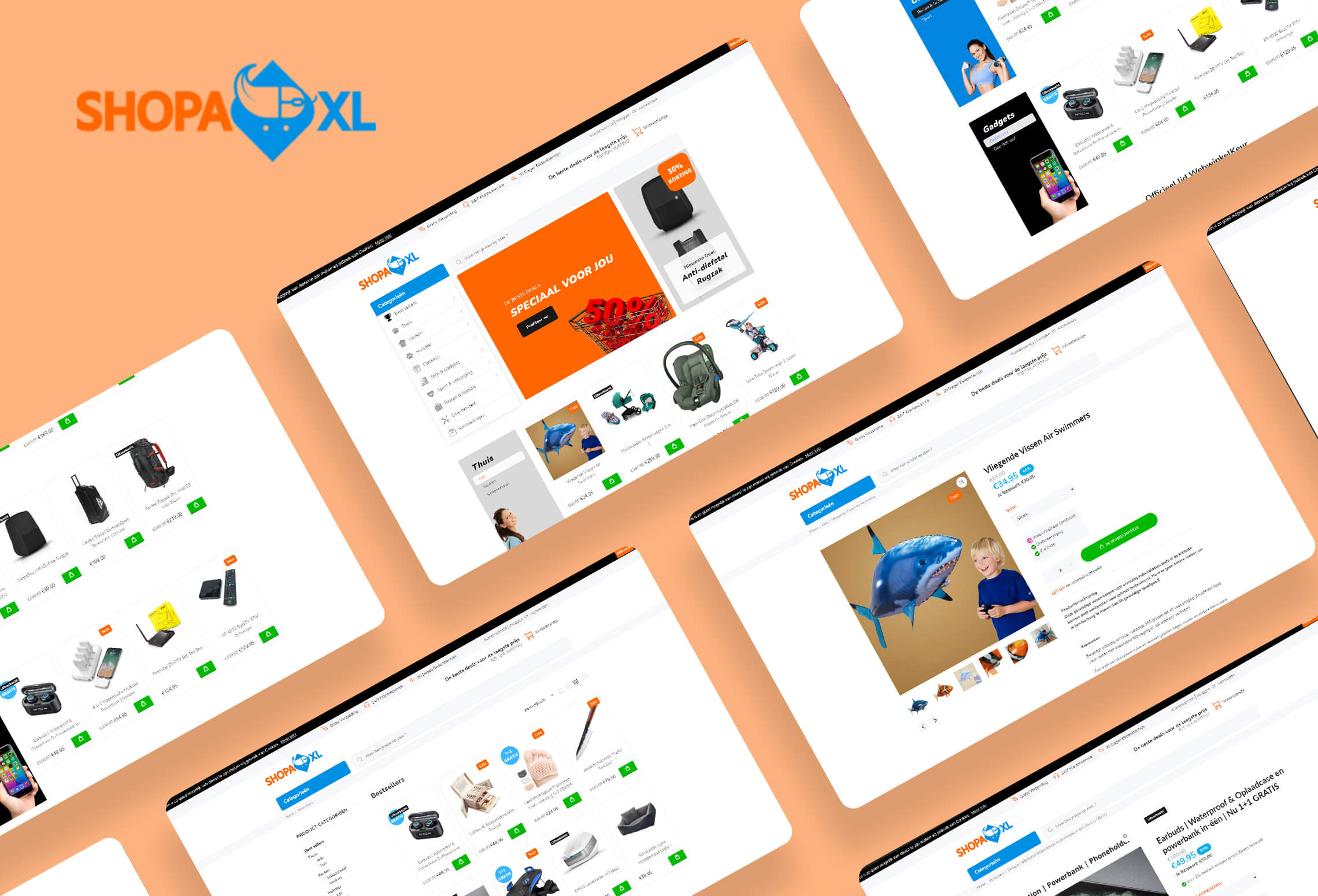 Shopaxl is an eCommerce solution for customers to buy products in one place in the Netherlands. Shopify Website Created by Harshad Variya Freelance Web Designer